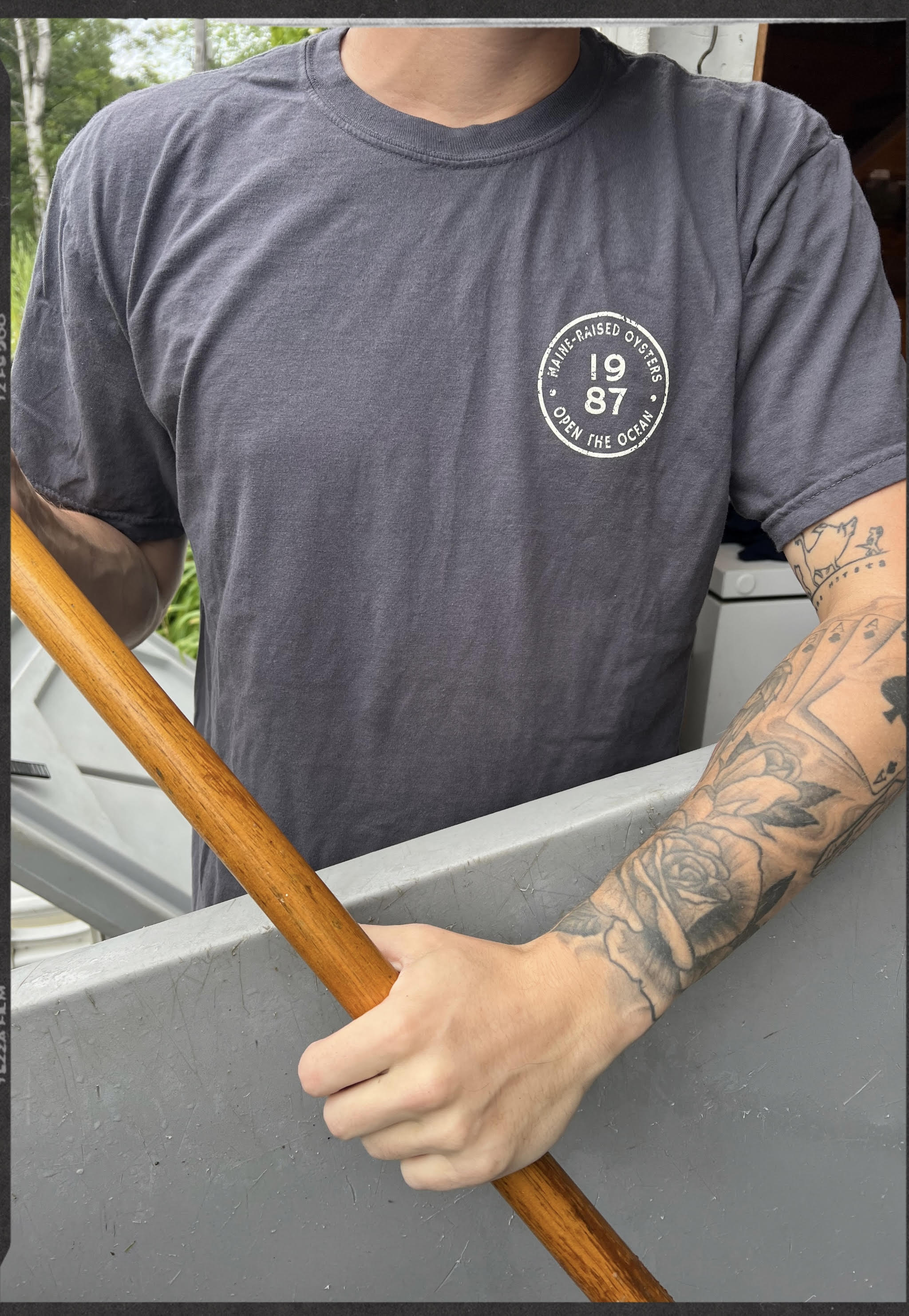 Maine Map Tee, Gray
